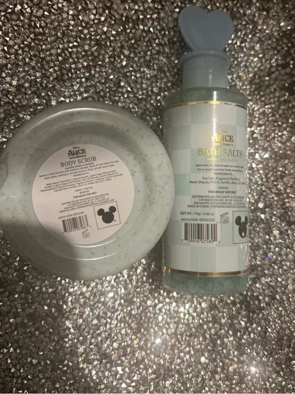 Disney Vanilla Shea Bath Salts & Body Scrub — Light Blue Set - Picture 2 of 2